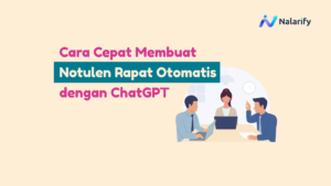 membuat notulen rapat otomatis dengan chatgpt